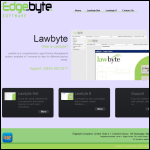 Screen shot of the Edgebyte Computers Ltd website.