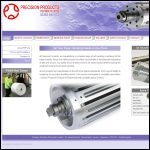 Screen shot of the Precision Products (Portsmouth) Ltd website.