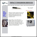 Screen shot of the Impact Toolroom Services Ltd website.