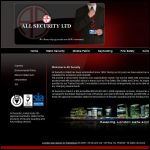 Screen shot of the All Security Ltd website.