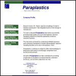 Screen shot of the Paraplastics website.