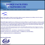 Screen shot of the Bridge Facilities Engineers Ltd website.
