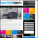 Screen shot of the Super-wide Digital Ltd website.
