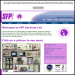 Screen shot of the S F P Services website.