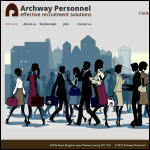 Screen shot of the Archway Personnel website.