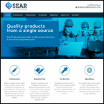 Screen shot of the S E A R Engineering Services website.