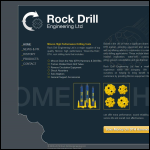 Screen shot of the Rock Drill Engineering Ltd website.