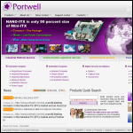 Screen shot of the Portwell Uk Ltd website.