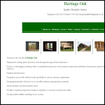 Screen shot of the Heritage Oak website.