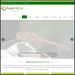 Screen shot of the Greenlink Ecology Ltd website.