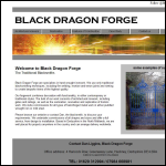 Screen shot of the Black Dragon Forge website.