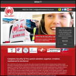 Screen shot of the Ape Fire & Security website.