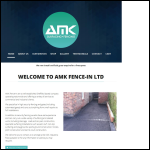 Screen shot of the A M K Fence-in Ltd website.