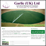 Screen shot of the Garlic (UK) Ltd website.