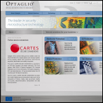 Screen shot of the Optaglio Ltd website.