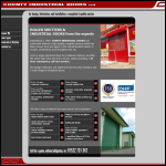 Screen shot of the County Industrial Doors Ltd website.