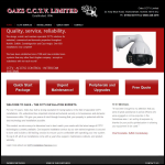 Screen shot of the Oaks Cctv Ltd website.