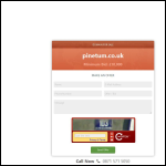 Screen shot of the Pinetum Manufacturing Ltd website.