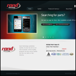 Screen shot of the Rand Technology Europe Ltd website.