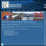 Screen shot of the Robertson Bros Engineering Ltd website.