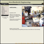 Screen shot of the Geo Hardwick Engineering website.
