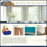 Screen shot of the Acorn Curtains & Blinds website.