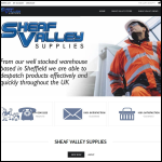 Screen shot of the Sheaf Valley Supplies website.
