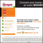 Screen shot of the Dragon Home Conversions website.
