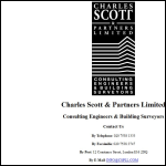 Screen shot of the Charles Scott & Partners (London) Ltd website.