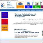 Screen shot of the CPC Office Supplies Ltd website.