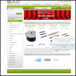 Screen shot of the S A C Electronics Ltd website.