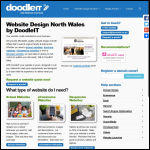 Screen shot of the North Wales Website Design website.