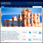 Screen shot of the SD Knee Chartered Accountants website.