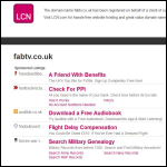 Screen shot of the Fabtv website.