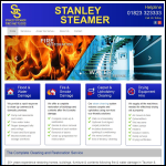 Screen shot of the Stanley Steamer website.
