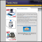 Screen shot of the Weltec Systems (UK) Ltd website.