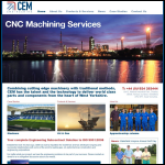 Screen shot of the CEM Engineering website.