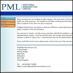 Screen shot of the Profitable Manufacture Ltd website.