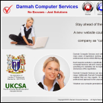 Screen shot of the Darmah Computer Services website.
