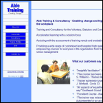 Screen shot of the Able Training & Consultancy website.