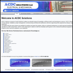 Screen shot of the ACDC Solutions Ltd website.