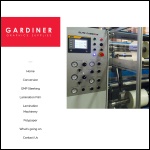 Screen shot of the Gardiner Graphics Supplies website.