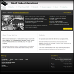Screen shot of the MAST Carbon International website.