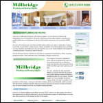 Screen shot of the Millbridge Plumbing & Heating website.