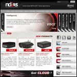 Screen shot of the NDI Recognition Systems Ltd website.