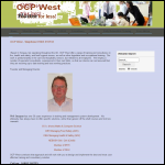 Screen shot of the OCP West website.