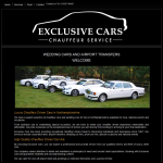 Screen shot of the Exclusive Cars website.