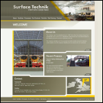 Screen shot of the Surface Technik (Tamworth) Ltd website.