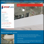 Screen shot of the Storplan Racking Ltd website.