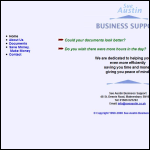 Screen shot of the Sue Austin Business Support website.